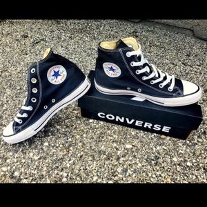 Chuck Taylor All Star Classic Converse Unisex  Black Hightop Shoes Women's 11.5